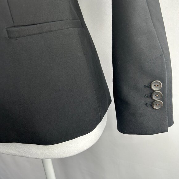 Zara Basic classic chic fitted black blazer - Women Small - Picture 3 of 7